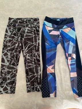 2 Athleta tights  cropped XXS
